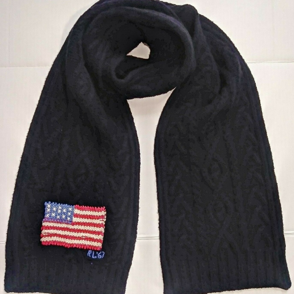 Polo Ralph Lauren USA Cableknit Sweater scarf